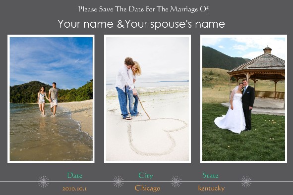 Wedding Photo Templates photo templates Save the Date - 1